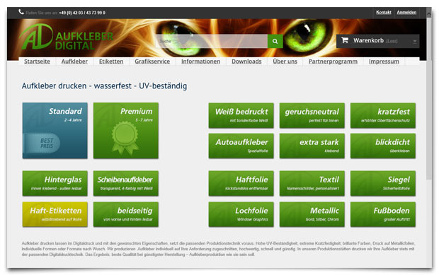 Onlinedruckerei www.aufkleberdigital.de