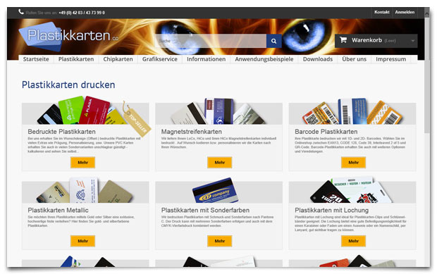 Onlinedruckerei www.plastikkarten.cc